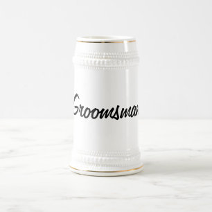 Caneca de cerveja do padrinho de casamento