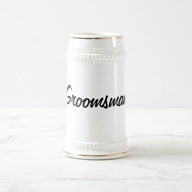 Caneca de cerveja do padrinho de casamento (Centro)