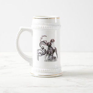 Caneca de cerveja do Pointer de pelo curto alemão