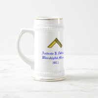 Caneca de cerveja do presente do mestre Worshipful
