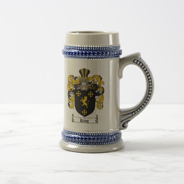 Caneca de cerveja do rei brasão/rei Família Crista (Direita)