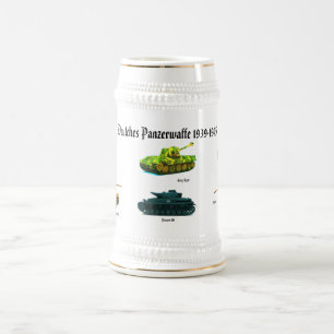 Caneca de cerveja do Tanque Alemão Panzerwaffe