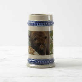 Caneca de cerveja do Urso Castanho