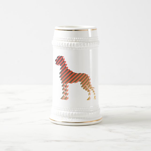 Caneca De Cerveja Dogue de Bordos listrado diagonal (Centro)