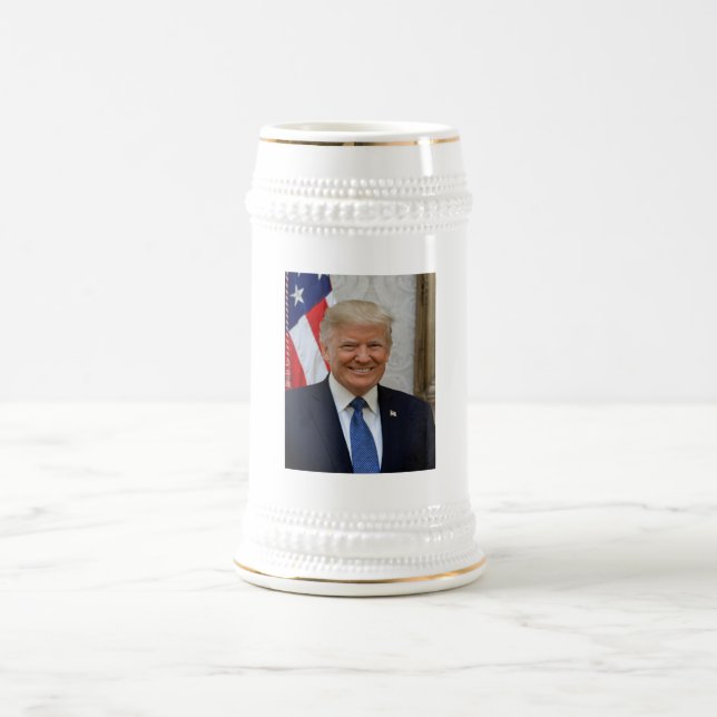 Caneca De Cerveja Donald Trump Presidente Oficial Retrato Eleição (Centro)