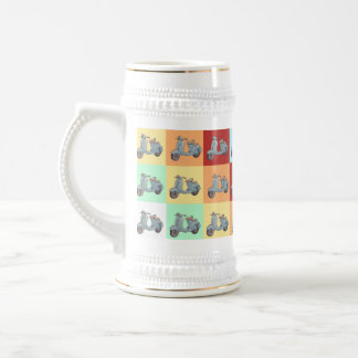 Caneca de cerveja dos patinetes