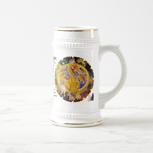 Caneca De Cerveja Dragão Cósmico Topaz (Direita)