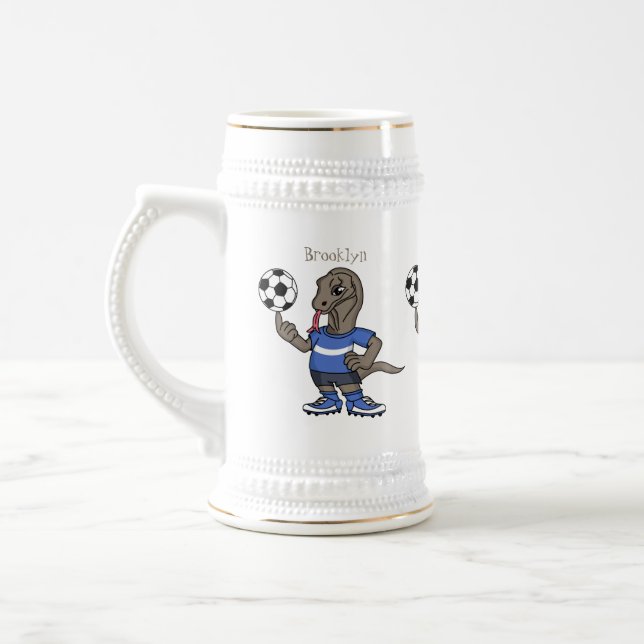 Caneca De Cerveja Dragão Komodo engraçado bonito jogando cartoon de  (Esquerda)