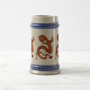 Caneca De Cerveja Dragão Pumpkin do Orange Halloween