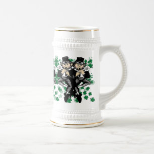 Caneca De Cerveja Duplo Leprechaun Da Sorte