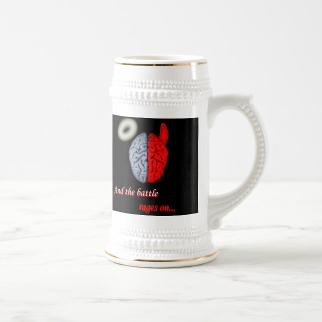 Caneca De Cerveja E a batalha continua (bom vs Mau) (Direita)