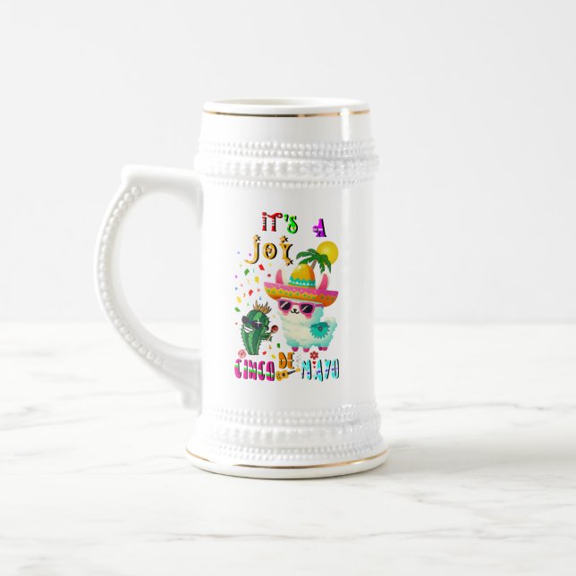 Caneca De Cerveja É Uma Alegria Cinco De Mayo (Esquerda)