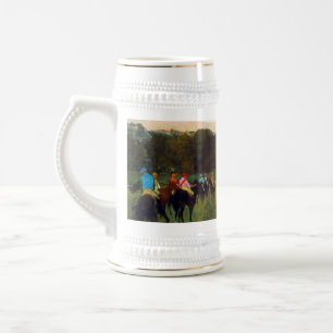 Caneca De Cerveja Edgar Degas Race Horses em Longchamp