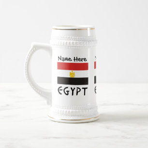 Caneca De Cerveja Egito e Dlag Egípcio com o Seu Nome