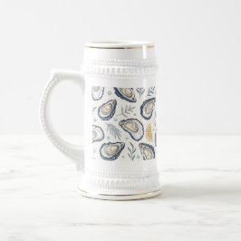 Caneca De Cerveja Elegant Marine Oysters