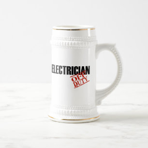 Caneca De Cerveja Eletricista fora de serviço