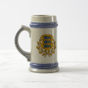 Caneca De Cerveja emblema de Estónia