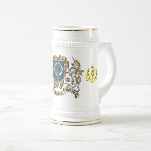 Caneca De Cerveja Emblema do Clã Gordon & Unicórnio