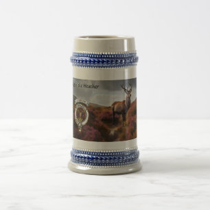 Caneca De Cerveja Emblema do Clã Gordon & Veado Personalizado