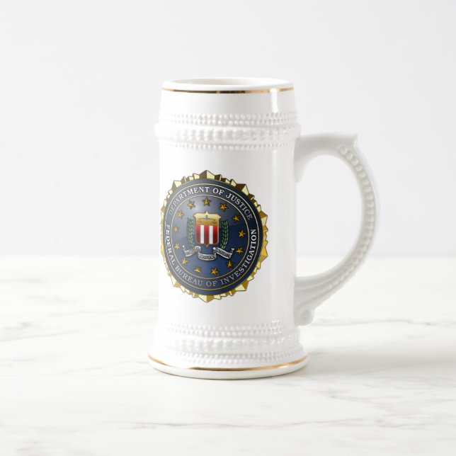 Caneca De Cerveja Emblema do FBI (Direita)