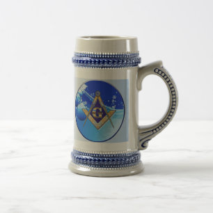 CANECA DE CERVEJA EMBLEMA MAÇÓNICO DO PRESENTE DO NATAL