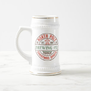 Caneca De Cerveja Empresa Festiva de criação do Polo Norte
