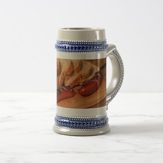 Caneca De Cerveja enchido de Polônia Polska Comida polonesa Kielbasa (Frente Esquerda)