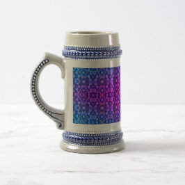 Caneca De Cerveja Enchimento de vibrações de azul magenta