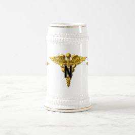 Caneca De Cerveja Enfermeira de Enfermeira do Exército Veterano do E