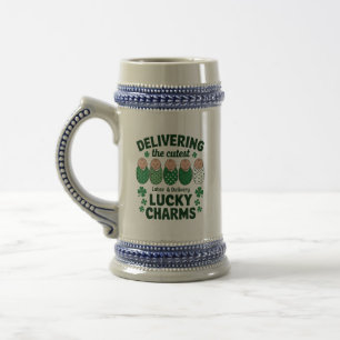 Caneca De Cerveja Enfermeira de Trabalho de Parto e Parto Amuleto da