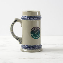 Caneca De Cerveja Enfermeira em Tempo Integral Nômade em Tempo Parci