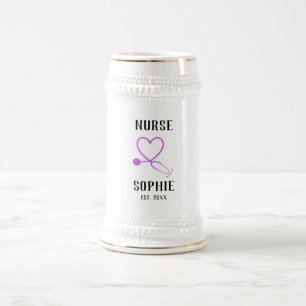 Caneca De Cerveja Enfermeiro Graduação Mug Presente Nome Personali