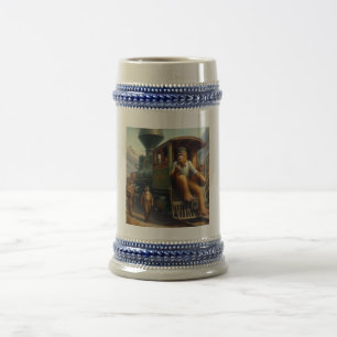 Caneca De Cerveja Engenheiro do comboio com pé-direito
