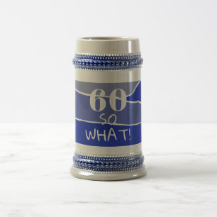 Caneca de cerveja engraçada 60 e tal
