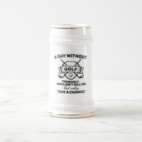 Caneca de cerveja Engraçada De Cerveja De Golfe -