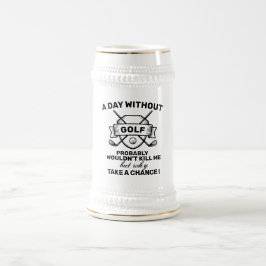 Caneca de cerveja Engraçada De Cerveja De Golfe -
