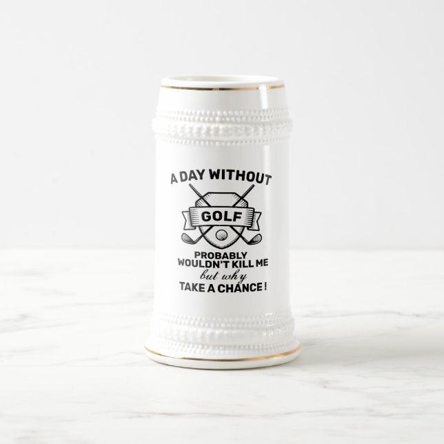 Caneca de cerveja Engraçada De Cerveja De Golfe -  (Centro)