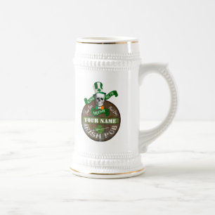 Caneca De Cerveja Engraçado beije-me bar irlandês