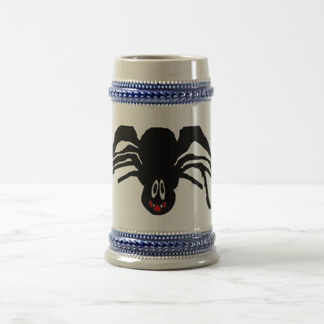 Caneca De Cerveja Engraçado Cartoon Aranha Negra Viúva Negra do Dia  (Centro)