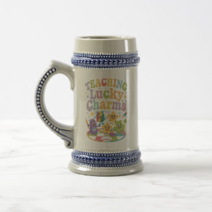 Caneca De Cerveja Ensinando Lucky Charms Professor Dia de São Patríc