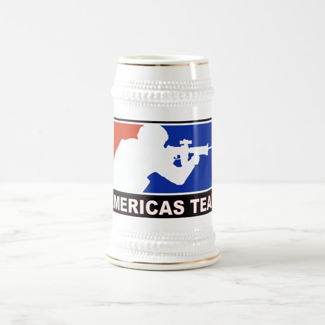 CANECA DE CERVEJA EQUIPE DE AMERICAS (Centro)