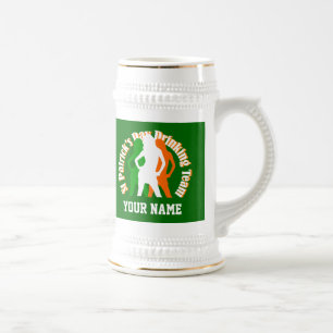 Caneca De Cerveja Equipe de bebendo de Patrick, Rua de menina