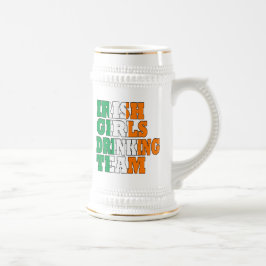 Caneca De Cerveja Equipe de bebendo de raparigas irlandesas