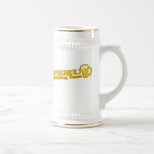 Caneca De Cerveja Equipe de Bebendo do Peru