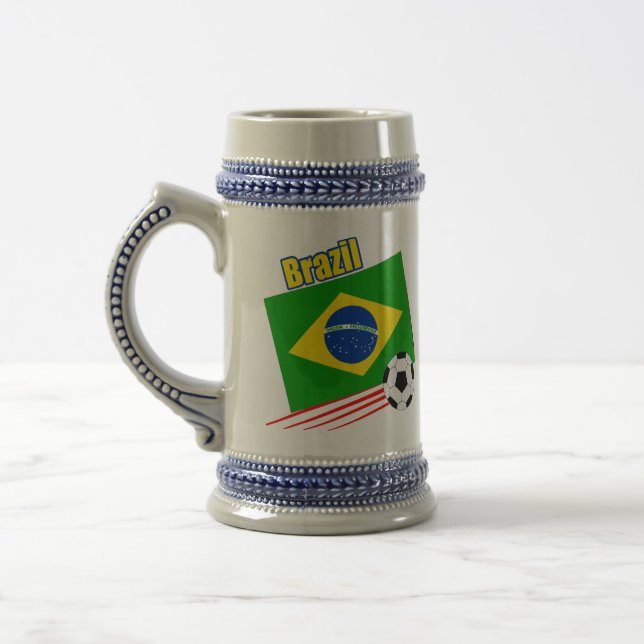 Caneca De Cerveja Equipe de futebol brasileira (Esquerda)