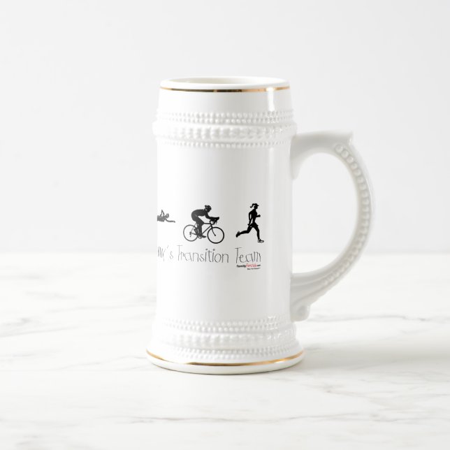Caneca De Cerveja Equipe de transição de Triatlon (Direita)