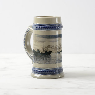 Caneca De Cerveja Eric Ravilious - Noruega, realismo mágico,