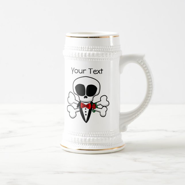 Caneca De Cerveja Escala do crânio totalmente personalizável (Direita)