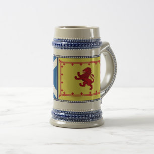Caneca De Cerveja Escócia, leão Rampant, bandeira, Rua.