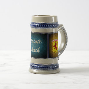 Caneca De Cerveja Escócia, Leão Rampante, bandeira, Slainte Mhath